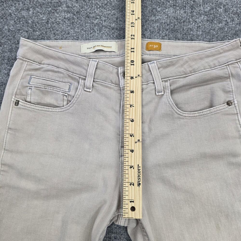 Pilcro Jeans Womens 30 Beige Denim Straight Leg Casual Stretch Minimalist Prep - Picture 5 of 16